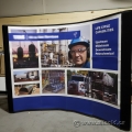 10' x 8' Curved Trade Show Pop Up Display Booth w/ Travel Case
